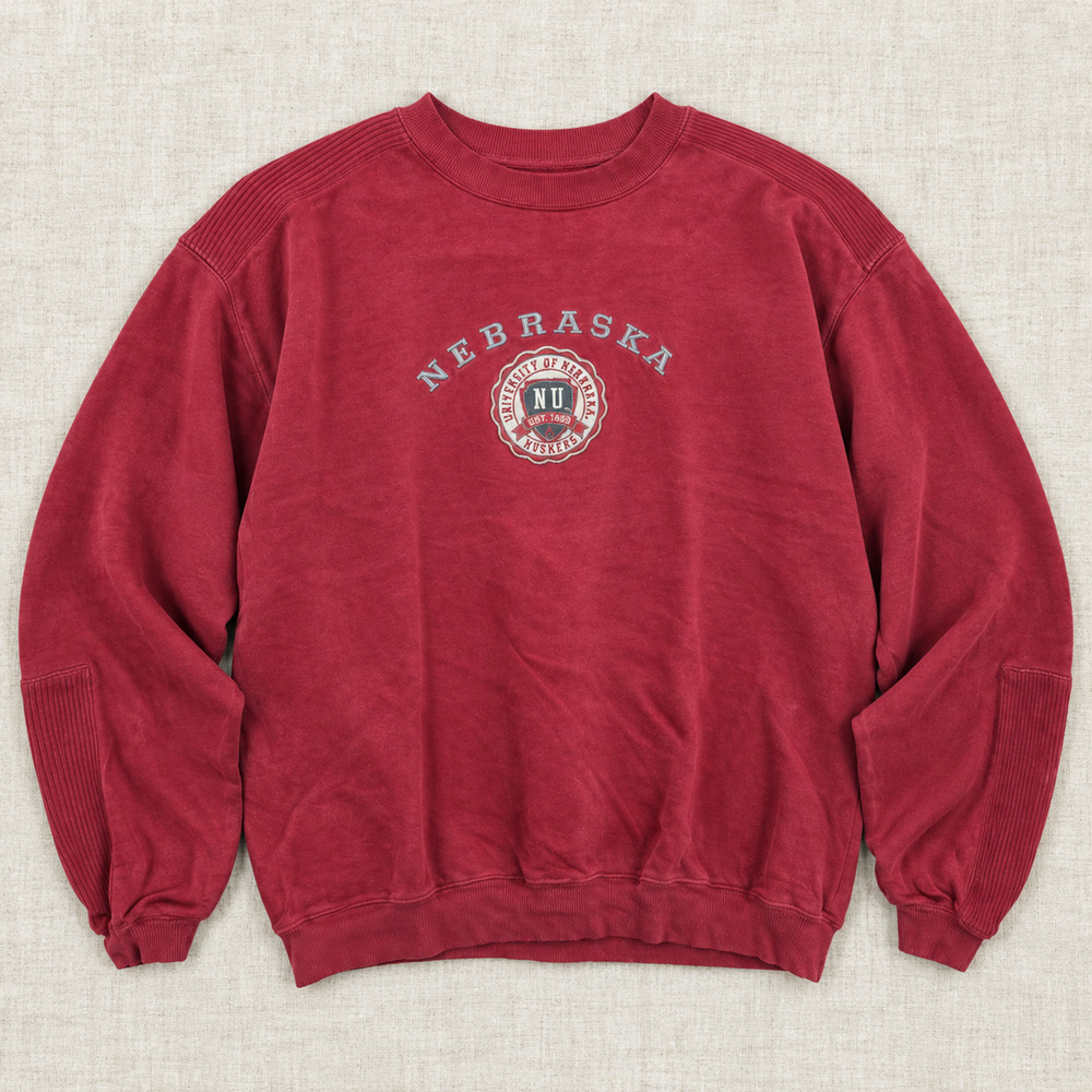 Vintage Nebraska Cornhuskers Gear For Sports Sweatshirt Red Adult Large